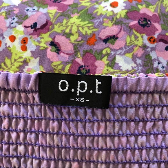 O.P.T One Pretty Time Go on A Date Floral Puff Sleeve Midi Dress - Picture 9 of 10
